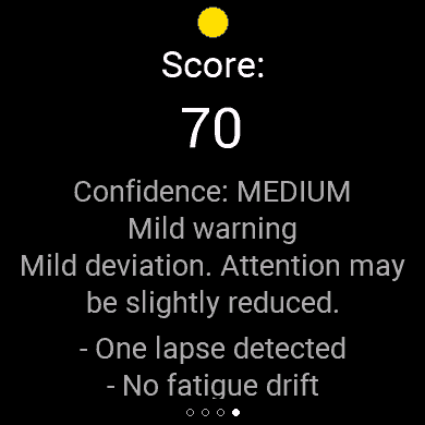 ReactionTime DreamDoc score screenshot